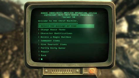 fallout 3 mods cheat terminal