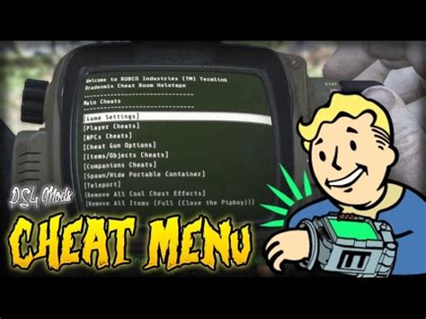 fallout 4 steam cheat codes