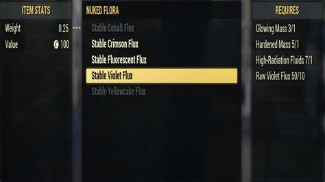 fallout 76 flux uses