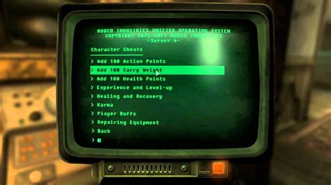 Fallout New Vegas Cheat Terminal Ps3