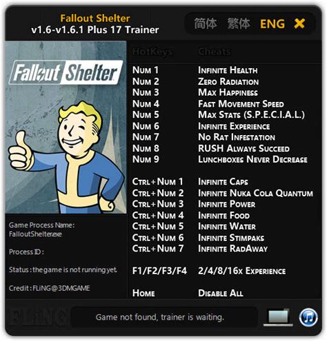 Fallout Shelter Cheat Engine 2024