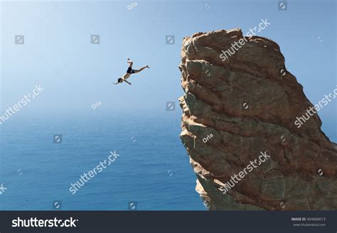 falls off a cliff