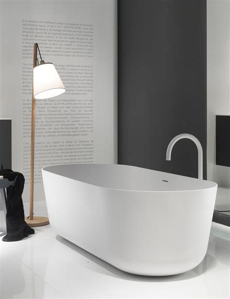 Ovale Badewanne SCOOP D4S FALPER freistehend / Cristalplant® / weiß