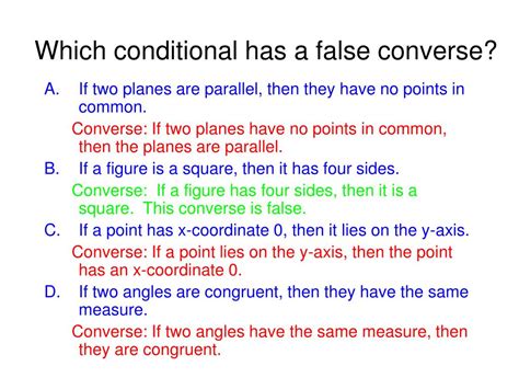 False Conditional Statement With A False Converse