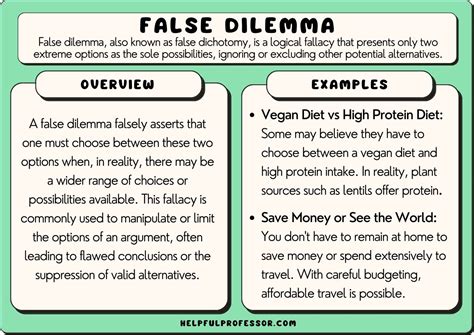 false dilemma examples with explanation