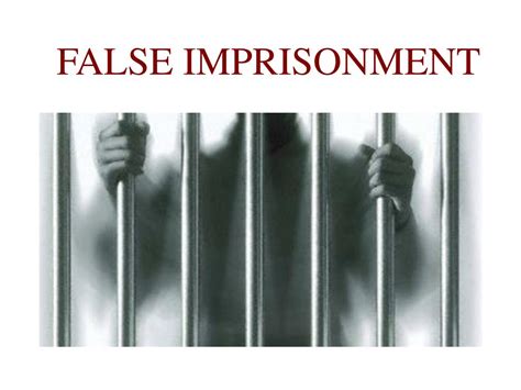 false imprisonment examples