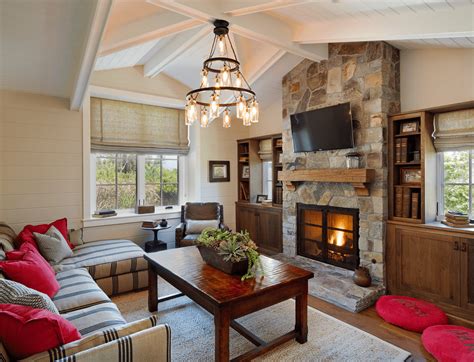 Family Living Room Stone Fireplace Ideas HomesFeed
