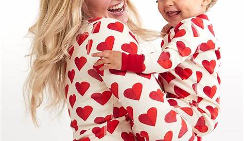 Family Valentine's Day Pajamas Valentines Matching Mommy And Me