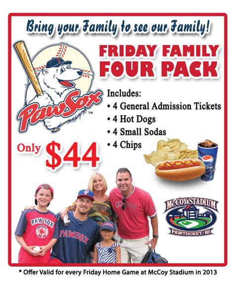 family 4 pack red sox tickets