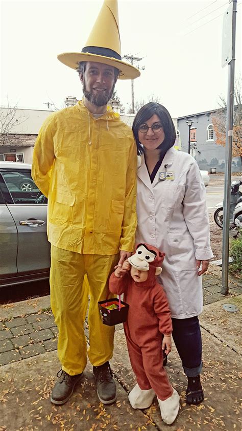 family curious george costume