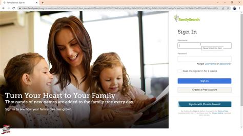 familysearch.org login