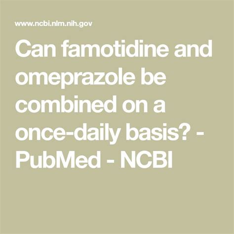 famotidine and omeprazole combo