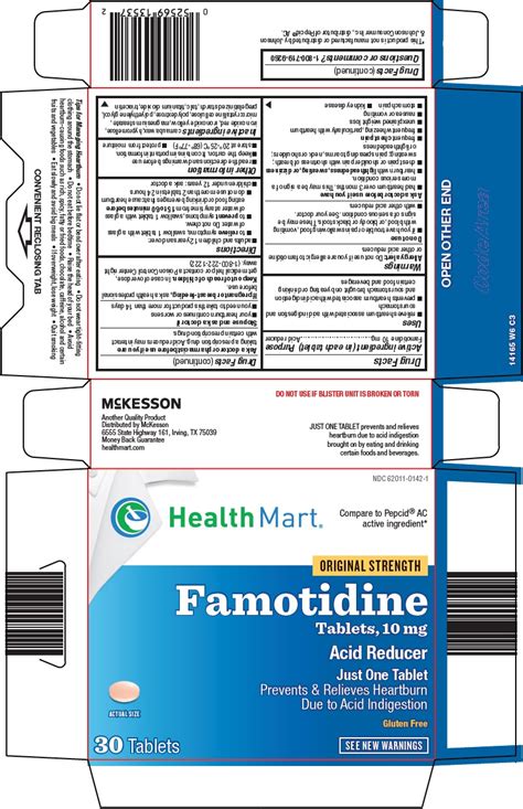 famotidine warnings