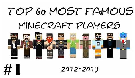 TOP 60 Most Famous Minecraft Players 20112013 2 YouTube