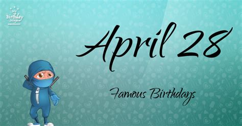 famous birthdays on april 28