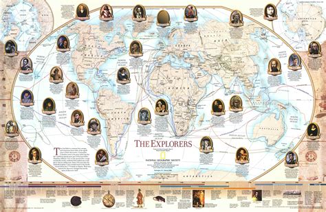 Famous Explorers Map