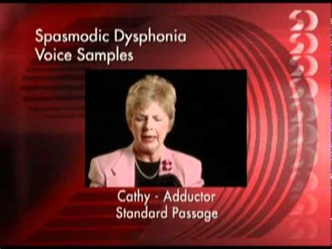 famous people with spasmodic dysphonia