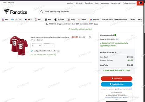 Fanatics Experience Coupon Code