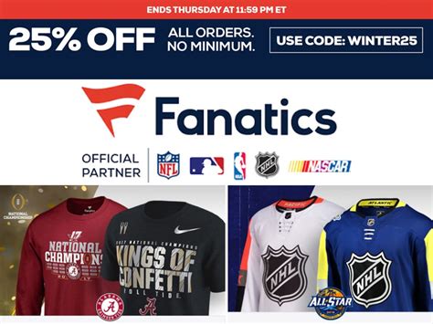 fanatics sports apparel orders