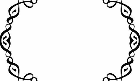 Fancy black border png, Fancy black border png Transparent FREE for