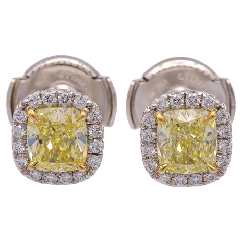Fancy Yellow Diamond Earrings