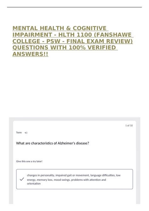 Fanshawe Questions