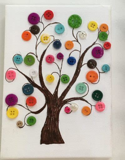 Button Tree Wall An Easy DIY Video Tutorial Button wall art, Art