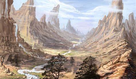 Desert by AlynSpiller | Fantasy landscape, Fantasy art landscapes