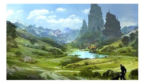 Valley. Environment , Sergey Zabelin | Fantasy landscape, Landscape