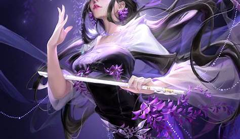 Purple Hair by WUDUO on deviantART | Purple hair, Female character
