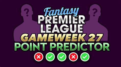 fantasy premier league points predictor