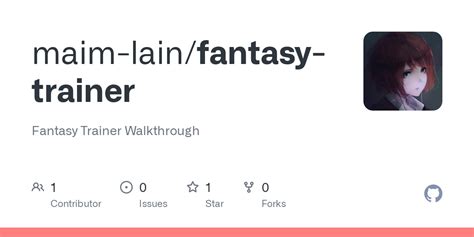 Fantasy Trainer Walkthrough