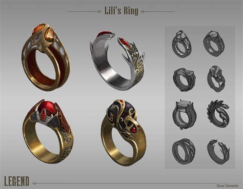 Fantasy Wedding Rings Drawing