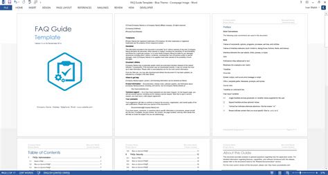 Faq Template In Microsoft Word