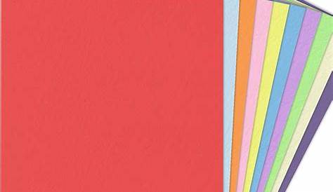 Farbiges Papier in einer großen Auswahl an Farben und Grammatiken