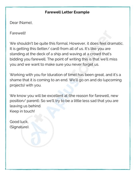 Writing a Touching Farewell Letter to Colleagues with Examples 6+ in
