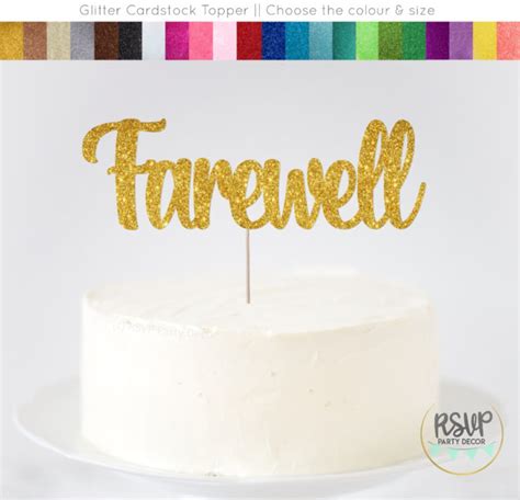 Farewell Cake Topper Printable