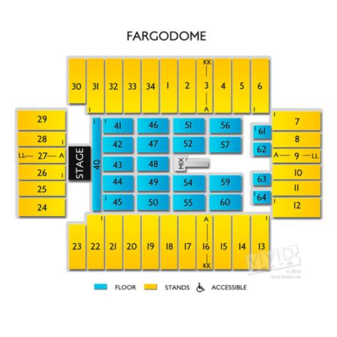 Fargodome Seating Chart Rows