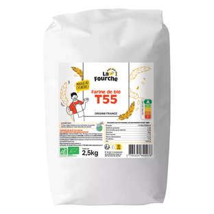 Image de farine type 55 pour recette de croissant