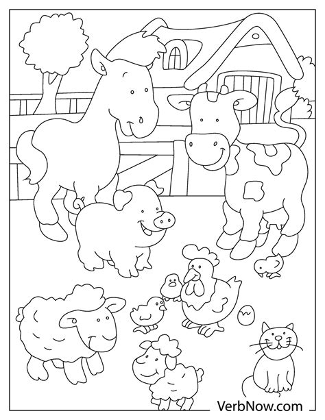 Farm Animals Coloring Pages For Preschool