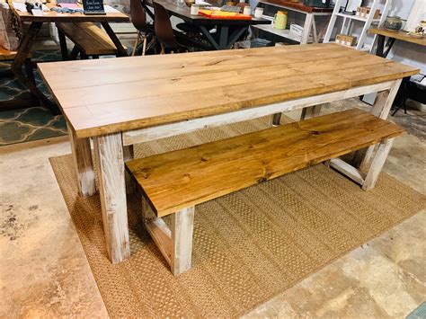 Farm Table with Benches Functionality
