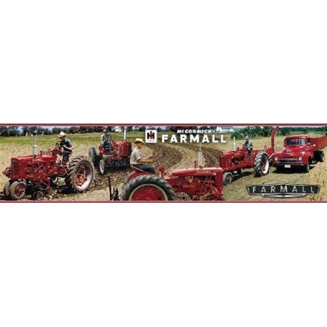 Farmall Letter Series Tractor Wallpaper Border Tractor Wall Border
