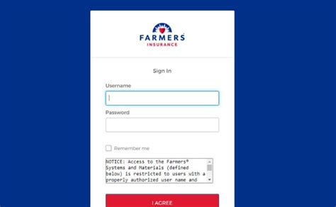 farmers agency dashboard log in