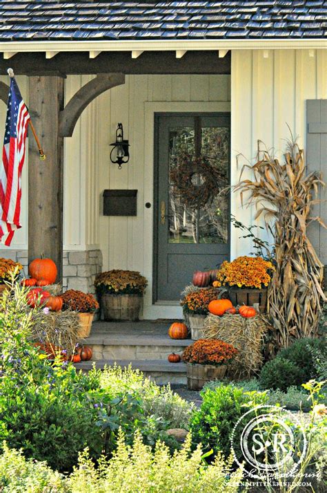 Inspirational and Charming Fall Farmhouse Porches The Cottage Market