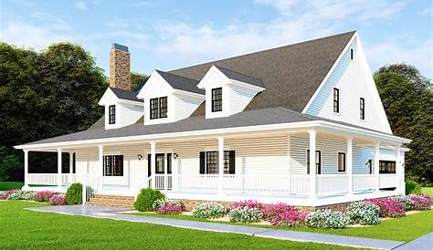 Plan 22583DR: Striking Modern Farmhouse Plan with Private Covered Porch