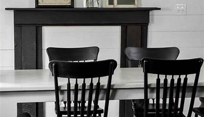 Farmhouse Kitchen Chairs Black