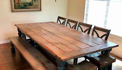 Farmhouse Table With Bench