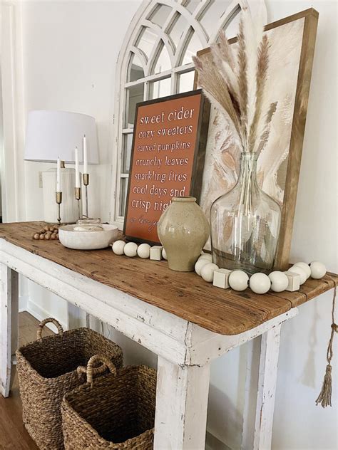 Farmhouse Console Table Ideas