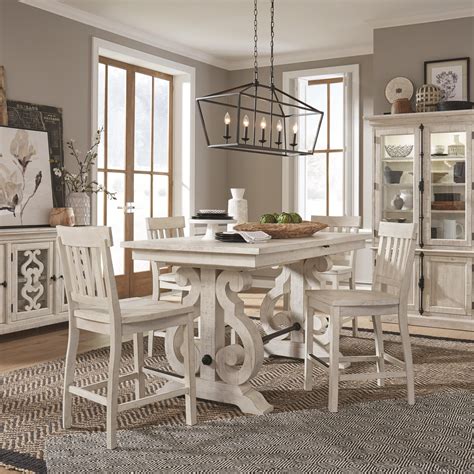 Farmhouse Dining Set Counter Height