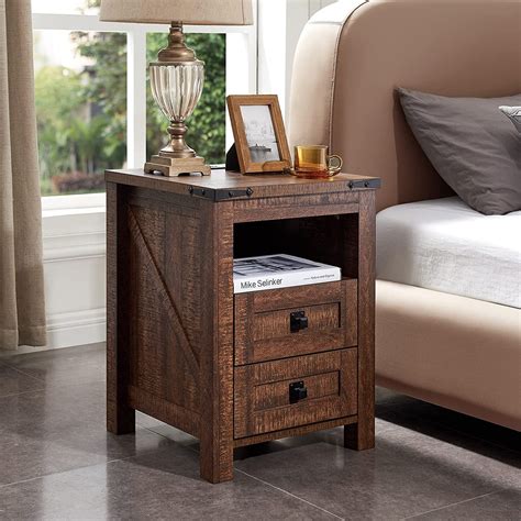 Farmhouse Side Table For Bedroom